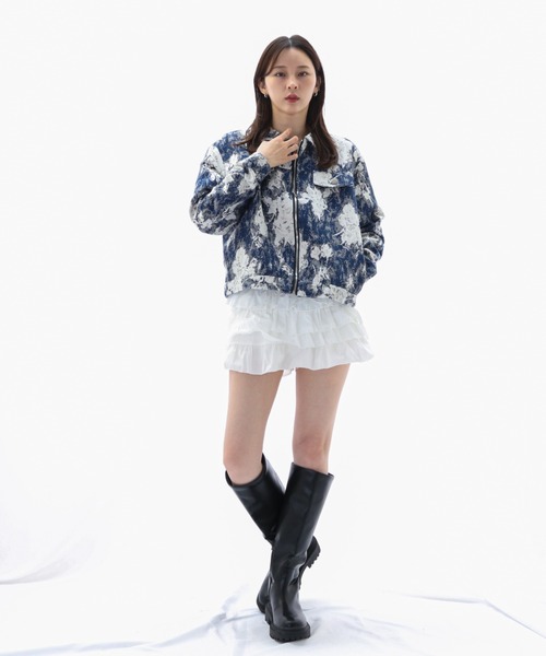 ENLIKE（エンリケ）の「グラフィカルフラワー オーバーサイズジャケット（その他アウター・レディース・マルチ・S/M）」の8枚目の写真