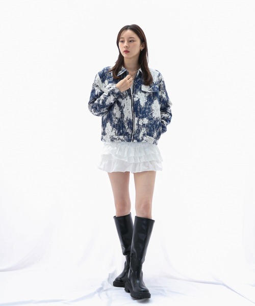 ENLIKE（エンリケ）の「グラフィカルフラワー オーバーサイズジャケット（その他アウター・レディース・マルチ・S/M）」の9枚目の写真