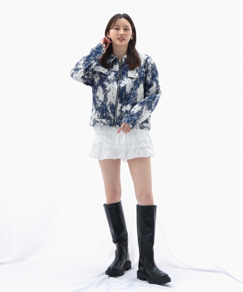 ENLIKE（エンリケ）の「グラフィカルフラワー オーバーサイズジャケット（その他アウター・レディース・マルチ・S/M）」の6枚目の写真