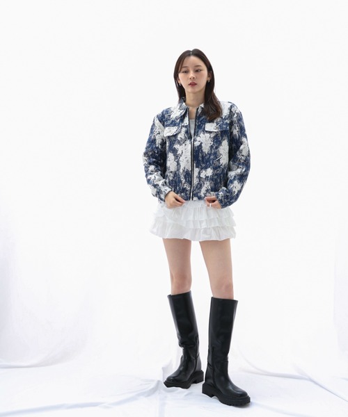 ENLIKE（エンリケ）の「グラフィカルフラワー オーバーサイズジャケット（その他アウター・レディース・マルチ・S/M）」の5枚目の写真