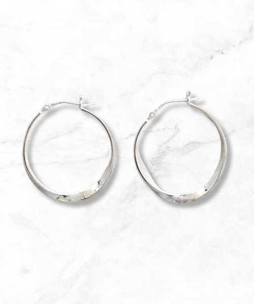 セール】SV925製フープピアス ツイスト（ピアス（両耳用））｜Newport