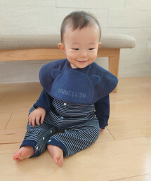 スタイ/よだれかけ（ブルー・ネイビー/青色系）ファッション通販