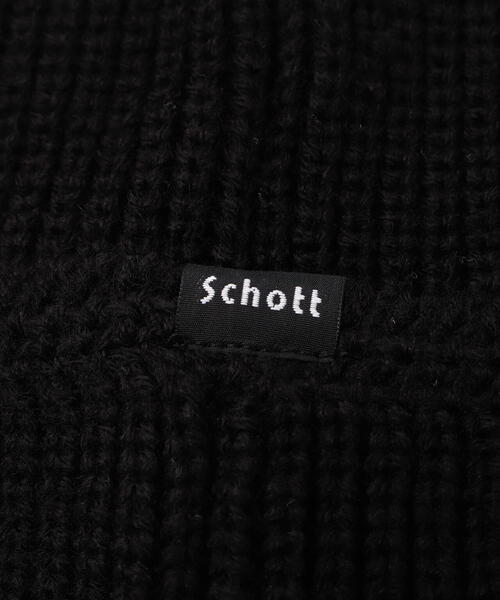 schott(ショット)の「Schott/ショット/KNIT WATCH/ニット ウォッチ キャップ(ニットキャップ/ビーニー・メンズ・ブラウン/グレー/ブラック・F)」の4枚目の写真