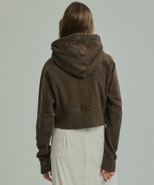 PUBLIC TOKYO(パブリックトウキョウ)の「極 コンパクトジップフーディ(パーカー・レディース・ブラウン・FREE)」の6枚目の写真