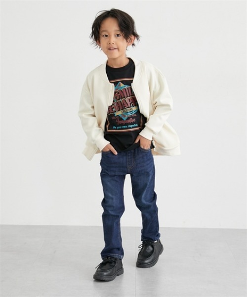 QUNTSTYLE（キュントスタイル）の「のびのびストレッチデニムパンツ（デニムパンツ・キッズ・ブルー/ネイビー・120/130/140/150/160/110/170）」の5枚目の写真