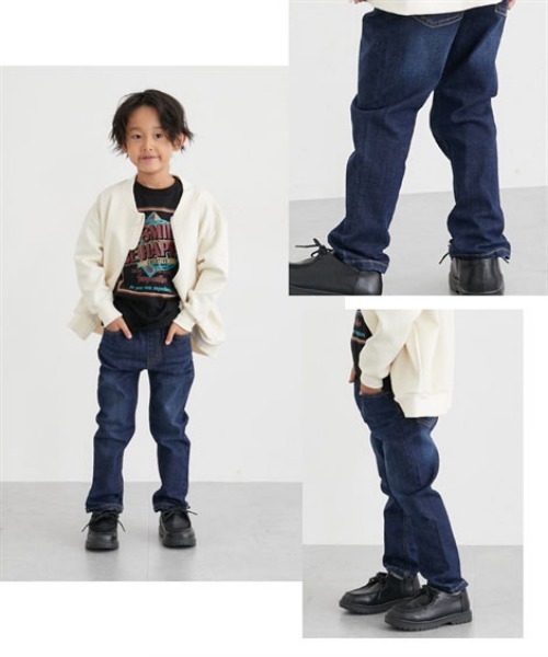 QUNTSTYLE（キュントスタイル）の「のびのびストレッチデニムパンツ（デニムパンツ・キッズ・ブルー/ネイビー・120/130/140/150/160/110/170）」の6枚目の写真