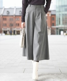 OFUON | TRソフトストレッチ裏起毛ガウチョパンツ/洗える(その他パンツ)