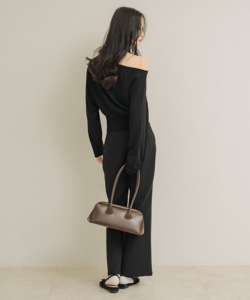 NEUNA（ヌナ）の「エッセンシャルクルーニット（ニット/セーター・レディース・ブラック/アイボリー/バーガンディー・FREE）」の20枚目の写真