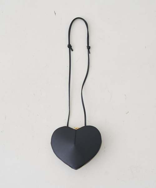 AULENTTI（オウレンティ）の「【AULENTTI/オウレンティ】ハート型ポシェット（ショルダーバッグ・レディース・ブラック・フリー）」の10枚目の写真