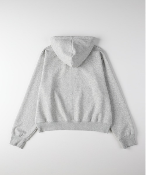 Right-on(ライトオン)の「【HONEYSUCKLE ROSE】ダブルジップパーカー (サスティナブル / 軽量 / 通気性 / レギュラーシルエット / 着回し)(パーカー・レディース・ブラウン/ライトグレー/ブラック・S/L/M)」の4枚目の写真