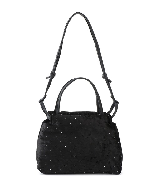 ROPE' PICNIC(ロペピクニック)の「2WAYハンドル シャイニーベロアパースバッグ(ハンドバッグ・レディース・ブラック/シルバー・FREE)」の9枚目の写真
