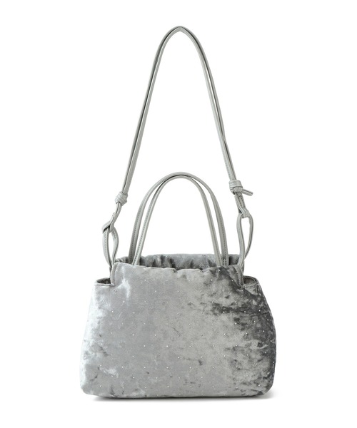 ROPE' PICNIC(ロペピクニック)の「2WAYハンドル シャイニーベロアパースバッグ(ハンドバッグ・レディース・ブラック/シルバー・FREE)」の17枚目の写真