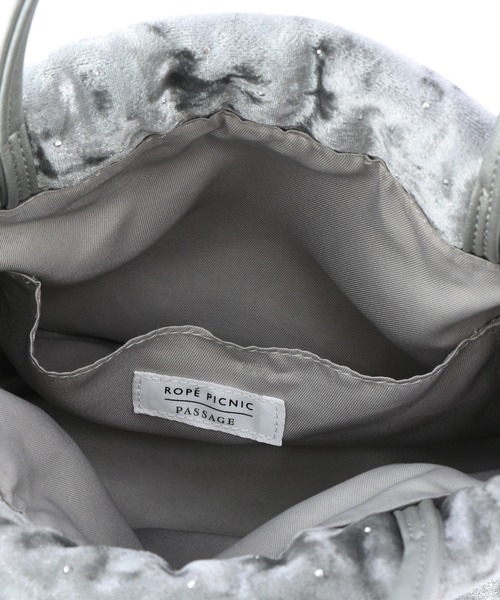 ROPE' PICNIC(ロペピクニック)の「2WAYハンドル シャイニーベロアパースバッグ(ハンドバッグ・レディース・ブラック/シルバー・FREE)」の18枚目の写真
