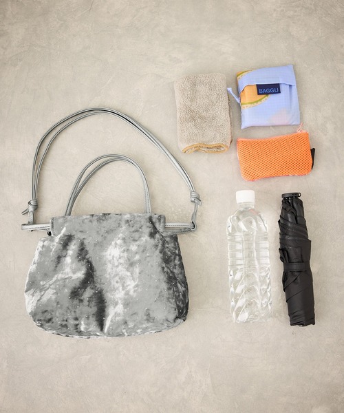 ROPE' PICNIC(ロペピクニック)の「2WAYハンドル シャイニーベロアパースバッグ(ハンドバッグ・レディース・ブラック/シルバー・FREE)」の20枚目の写真