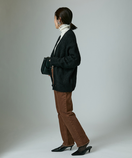 SLOANE スローン 3G天竺アルパカxウール Vネックカーディガン SL10W