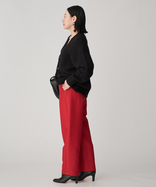 SLOANE（スローン）の「SLOANE スローン 3G天竺アルパカxウール Vネックカーディガン SL10W-980（カーディガン/ボレロ・レディース・ブラック・MEDIUM/X-LARGE）」の19枚目の写真