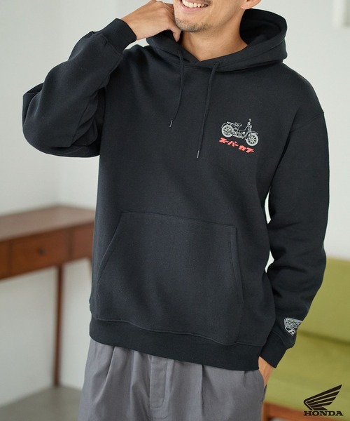 FOUND GOOD(ファウンドグッド)の「【HONDA】コラボパーカー/31098034(パーカー・メンズ・ブラック/ベージュ/ネイビー・M/L/XL)」の2枚目の写真
