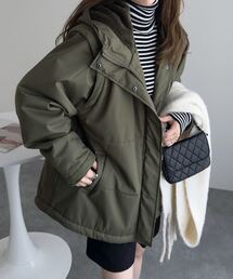 KOBE LETTUCE（コウベレタス）の「[ あったか裏シャギー ] 袖取り外しOK 2WAYミディアムアウター（ダウンジャケット/コート）」