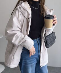 KOBE LETTUCE（コウベレタス）の「[ あったか裏シャギー ] 袖取り外しOK 2WAYミディアムアウター（ダウンジャケット/コート）」