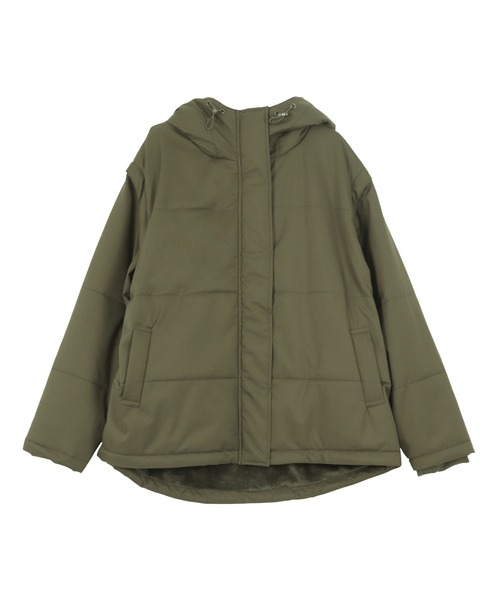 セール】[ あったか裏シャギー ] 袖取り外しOK 2WAYミディアムアウター