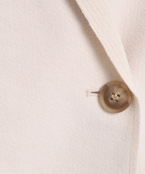 ITS'DEMO（イッツデモ）の「裏リブミディ丈ダブルコート（チェスターコート・レディース・ライトグレー/アイボリー/ブラウン系その他/ライトベージュ・00）」の18枚目の写真