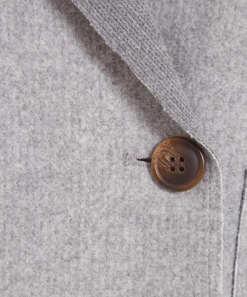 ITS'DEMO（イッツデモ）の「裏リブミディ丈ダブルコート（チェスターコート・レディース・ライトグレー/アイボリー/ブラウン系その他/ライトベージュ・00）」の14枚目の写真