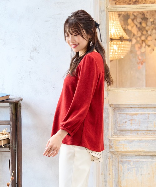 セール】バック切替カットソー（Tシャツ/カットソー）｜Rose Tiara