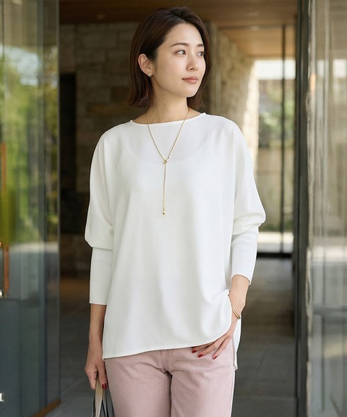 STYLE DELI(スタイルデリ)の「【LUXE】ノーブルジョーゼットプルオーバー(シャツ/ブラウス・レディース・ブラック/グレー/ピンクベージュ/ホワイト・FREE)」の2枚目の写真