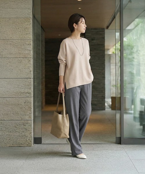 STYLE DELI(スタイルデリ)の「【LUXE】ノーブルジョーゼットプルオーバー(シャツ/ブラウス・レディース・ブラック/グレー/ピンクベージュ/ホワイト・FREE)」の17枚目の写真