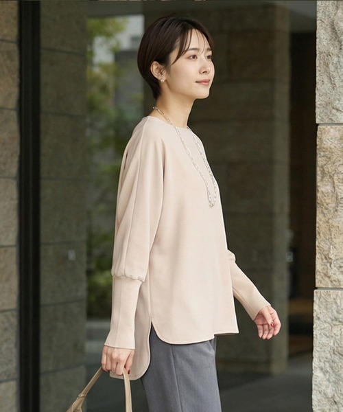 STYLE DELI(スタイルデリ)の「【LUXE】ノーブルジョーゼットプルオーバー(シャツ/ブラウス・レディース・ブラック/グレー/ピンクベージュ/ホワイト・FREE)」の16枚目の写真