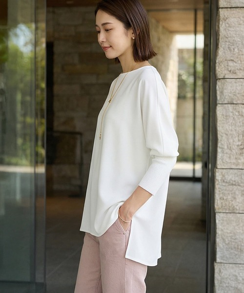 STYLE DELI(スタイルデリ)の「【LUXE】ノーブルジョーゼットプルオーバー(シャツ/ブラウス・レディース・ブラック/グレー/ピンクベージュ/ホワイト・FREE)」の12枚目の写真