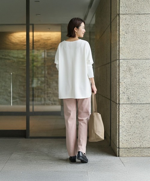 STYLE DELI(スタイルデリ)の「【LUXE】ノーブルジョーゼットプルオーバー(シャツ/ブラウス・レディース・ブラック/グレー/ピンクベージュ/ホワイト・FREE)」の10枚目の写真