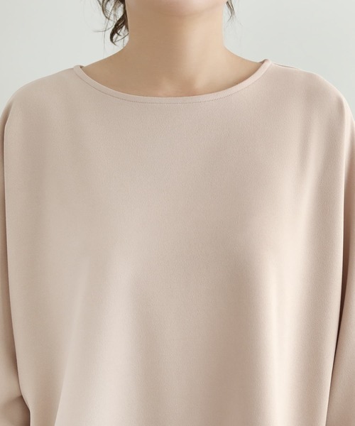 STYLE DELI(スタイルデリ)の「【LUXE】ノーブルジョーゼットプルオーバー(シャツ/ブラウス・レディース・ブラック/グレー/ピンクベージュ/ホワイト・FREE)」の9枚目の写真