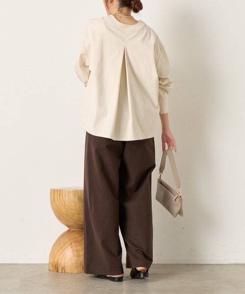 Jena espace merveilleux(ジェナ エスパスメルヴェイユ)の「【伸縮性抜群◎】ストレッチ起毛ネックブラウス(シャツ/ブラウス・レディース・ブラック/ブルー/アイボリー・FREE)」の6枚目の写真