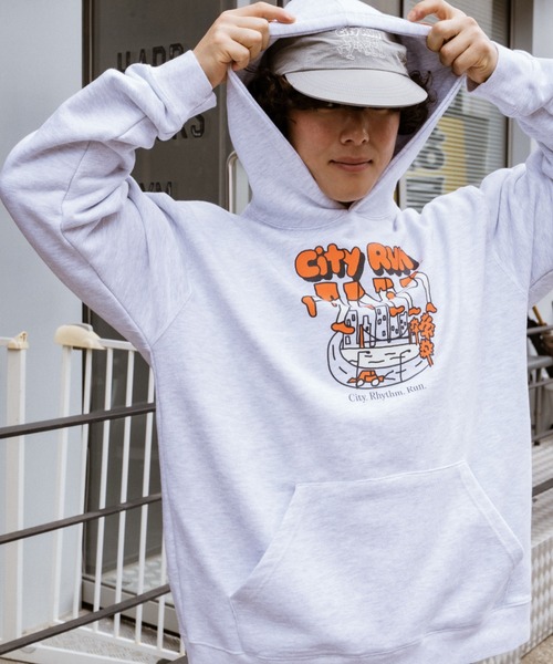 PR01.(ピーアールワン)の「BIG WAVE シティーラン パーカー(パーカー・メンズ・ライトグレー・LARGE/MEDIUM)」の11枚目の写真