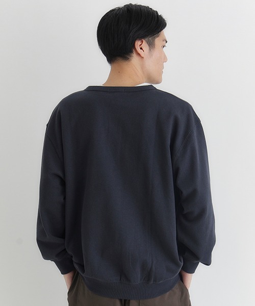 BACK NUMBER（バックナンバー）の「【BACK NUMBER】スウェットヘンリーネックプルオーバートレーナー（スウェット・メンズ・ネイビー/ブラウン/ブラック・L/XL/M）」の7枚目の写真