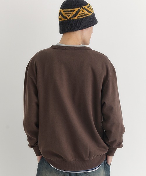 BACK NUMBER（バックナンバー）の「【BACK NUMBER】スウェットヘンリーネックプルオーバートレーナー（スウェット・メンズ・ネイビー/ブラウン/ブラック・L/XL/M）」の11枚目の写真