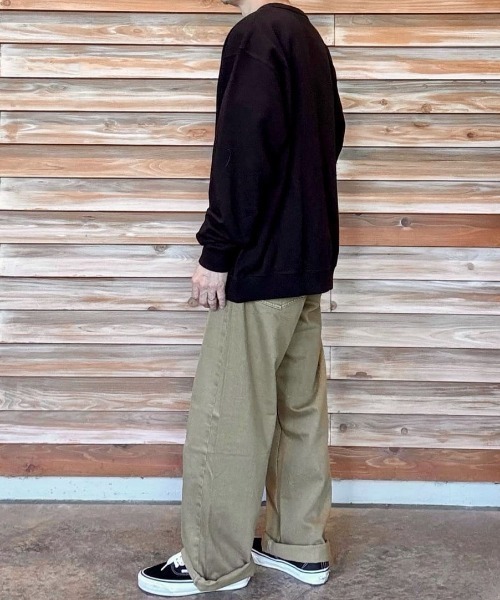 BACK NUMBER（バックナンバー）の「【BACK NUMBER】スウェットヘンリーネックプルオーバートレーナー（スウェット・メンズ・ネイビー/ブラウン/ブラック・L/XL/M）」の21枚目の写真