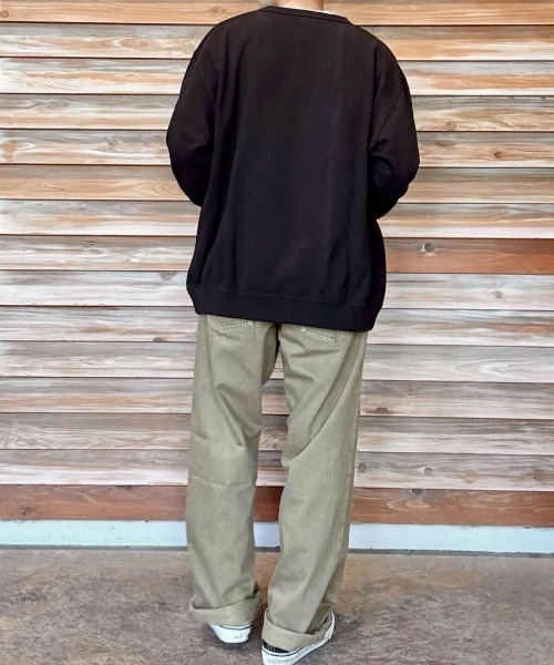 BACK NUMBER（バックナンバー）の「【BACK NUMBER】スウェットヘンリーネックプルオーバートレーナー（スウェット・メンズ・ネイビー/ブラウン/ブラック・L/XL/M）」の22枚目の写真