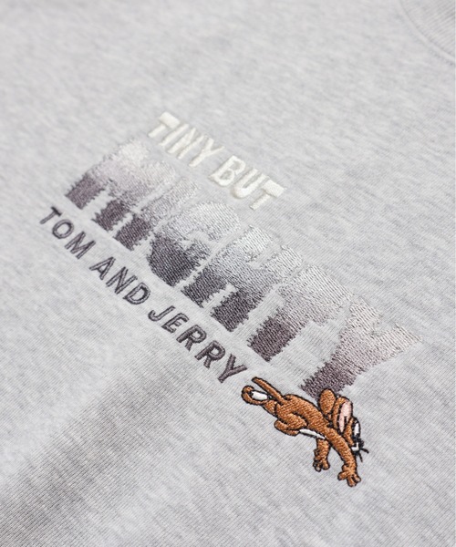 Tom&Jerry(トムアンドジェリー)の「【TOM&JERRY/トムとジェリー】裏起毛プリントクルーネックトレーナー(スウェット・レディース・ブルー/杢グレー/ダークグレー/パープル・MEDIUM/LARGE)」の21枚目の写真
