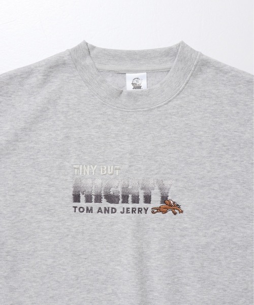 Tom&Jerry(トムアンドジェリー)の「【TOM&JERRY/トムとジェリー】裏起毛プリントクルーネックトレーナー(スウェット・レディース・ブルー/杢グレー/ダークグレー/パープル・MEDIUM/LARGE)」の19枚目の写真