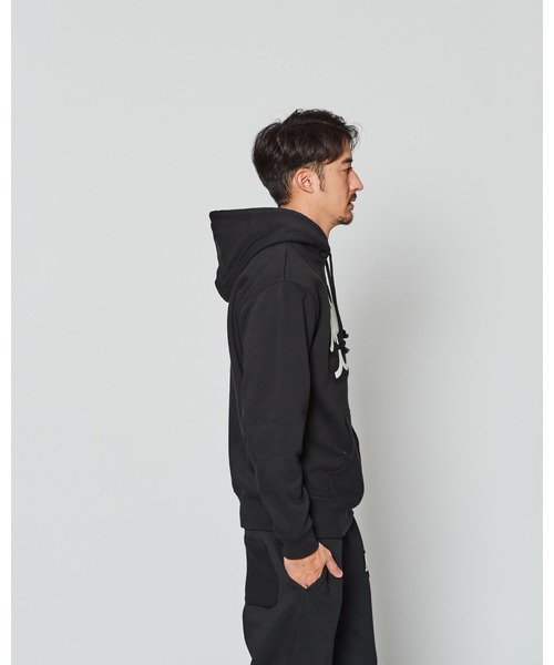 ACANTHUS(アカンサス)の「ACANTHUS x muta MARINE Script Logo Hooded Sweatshirts(パーカー・メンズ・ブラック/ホワイト・M/L/XL/S)」の8枚目の写真