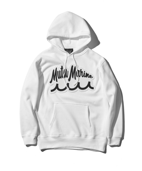 ACANTHUS(アカンサス)の「ACANTHUS x muta MARINE Script Logo Hooded Sweatshirts(パーカー・メンズ・ブラック/ホワイト・M/L/XL/S)」の12枚目の写真