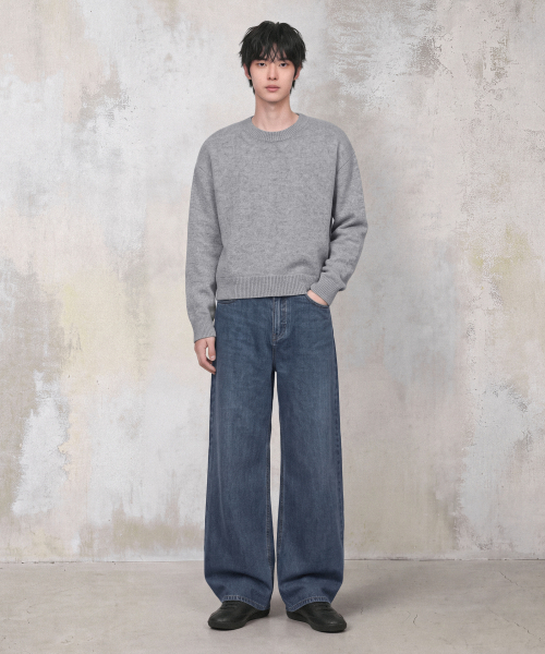 AGOD（エージーオーディー）の「ワイドデニムパンツ[インディゴ]（デニムパンツ・メンズ・その他・LARGE/X-LARGE/X-SMALL/SMALL/MEDIUM）」の4枚目の写真