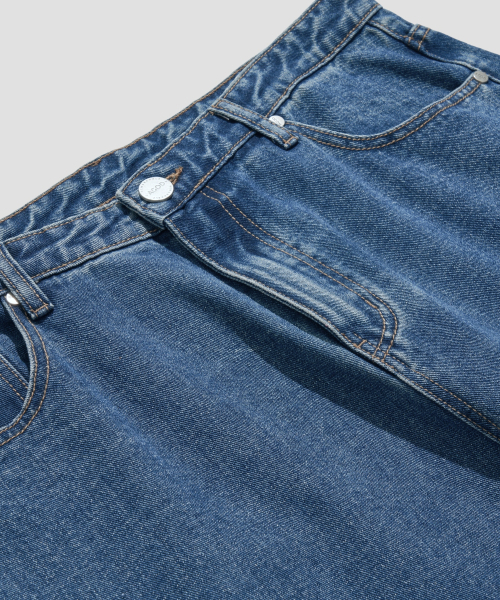 AGOD（エージーオーディー）の「ワイドデニムパンツ[インディゴ]（デニムパンツ・メンズ・その他・LARGE/X-LARGE/X-SMALL/SMALL/MEDIUM）」の7枚目の写真
