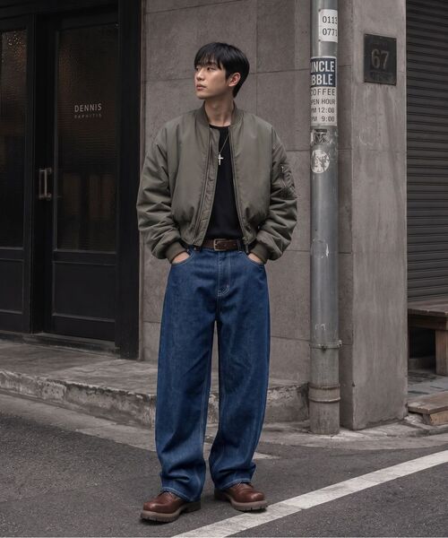 AGOD（エージーオーディー）の「ワイドデニムパンツ[インディゴ]（デニムパンツ・メンズ・その他・LARGE/X-LARGE/X-SMALL/SMALL/MEDIUM）」の11枚目の写真