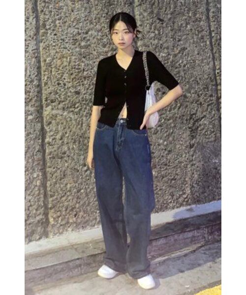 AGOD（エージーオーディー）の「ワイドデニムパンツ[インディゴ]（デニムパンツ・メンズ・その他・LARGE/X-LARGE/X-SMALL/SMALL/MEDIUM）」の13枚目の写真