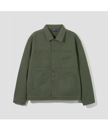 AGOD（エージーオーディー）の「ウォッシュドツイルワークジャケット [カーキ]（デニムジャケット）」