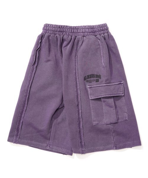GAKKAI UNIONS(ガッカイユニオンズ)の「ロマンティック90ピグメントバミューダカーゴパンツアッシュパープル(その他パンツ・レディース・その他・LARGE/SMALL/MEDIUM)」の4枚目の写真