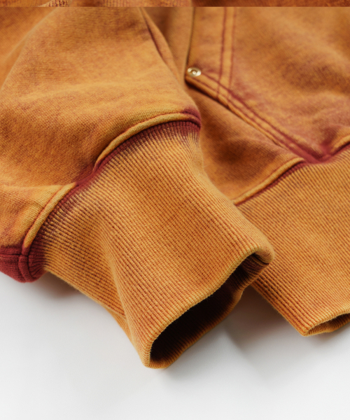 FRIZMWORKS(フリズムワークス)の「VINTAGE DYEING HOOD ZIP UP PARKA _ SUNSET(パーカー・メンズ・その他・LARGE/SMALL/MEDIUM/X-LARGE)」の8枚目の写真